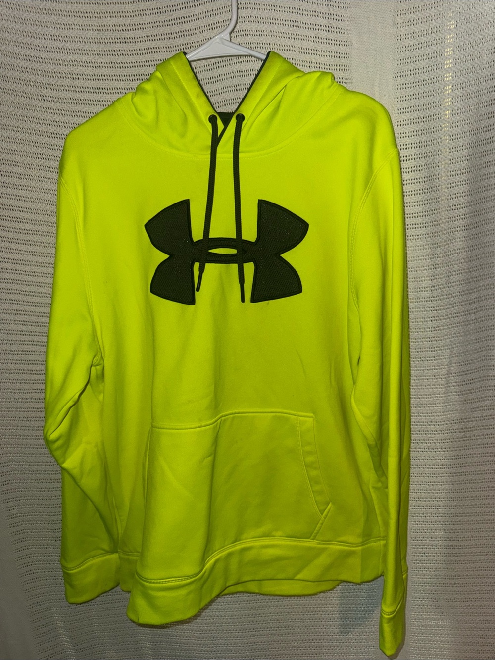 LG Neon Yellow Pullover Hoodie with Black Logo
